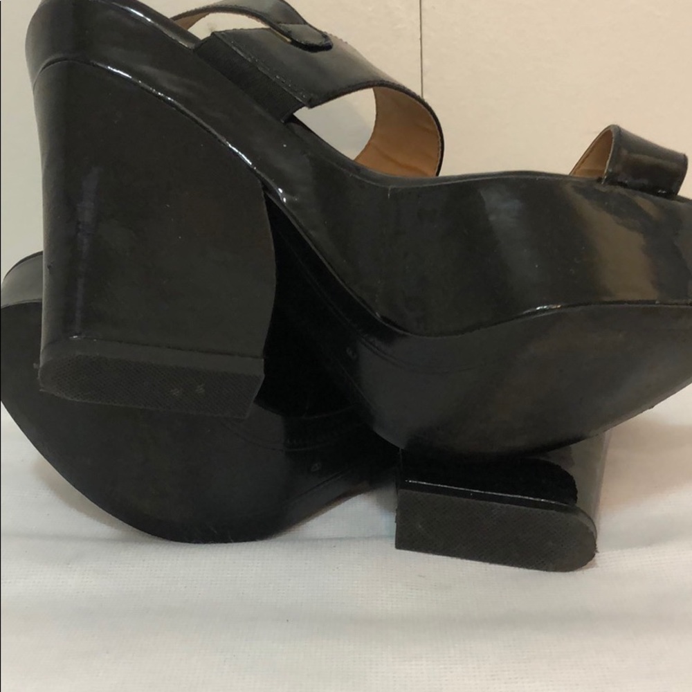 Kelsi Dagger Holly Patent Leather Wedge Sandal - Picture 8 of 8